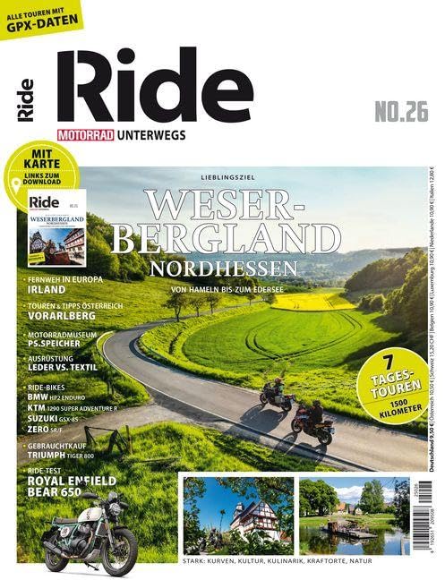 RIDE - Motorrad unterwegs, No. 26: Weserbergland