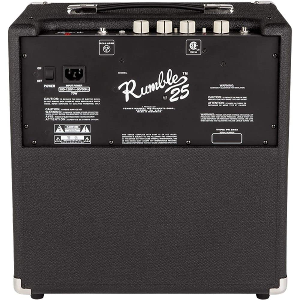 Amazon.com: Fender Rumble 25 (V3) Bass Amplifier with 8