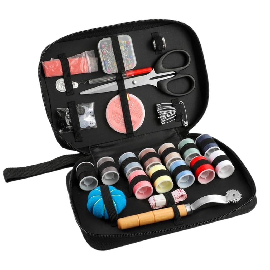 Kit de couture complet avec sac à main de transport et fournitures de mercerie pour le bricolage