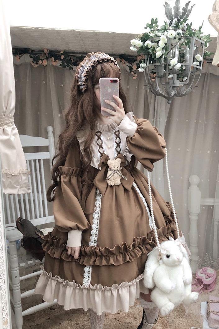 ハロウィン コスプレ衣装 ベリーガール Lolita ロリータ ワンピース 長袖 Amazon.co.jp: ロリータ ワンピース 長袖 コスプレ 衣装 森ガール