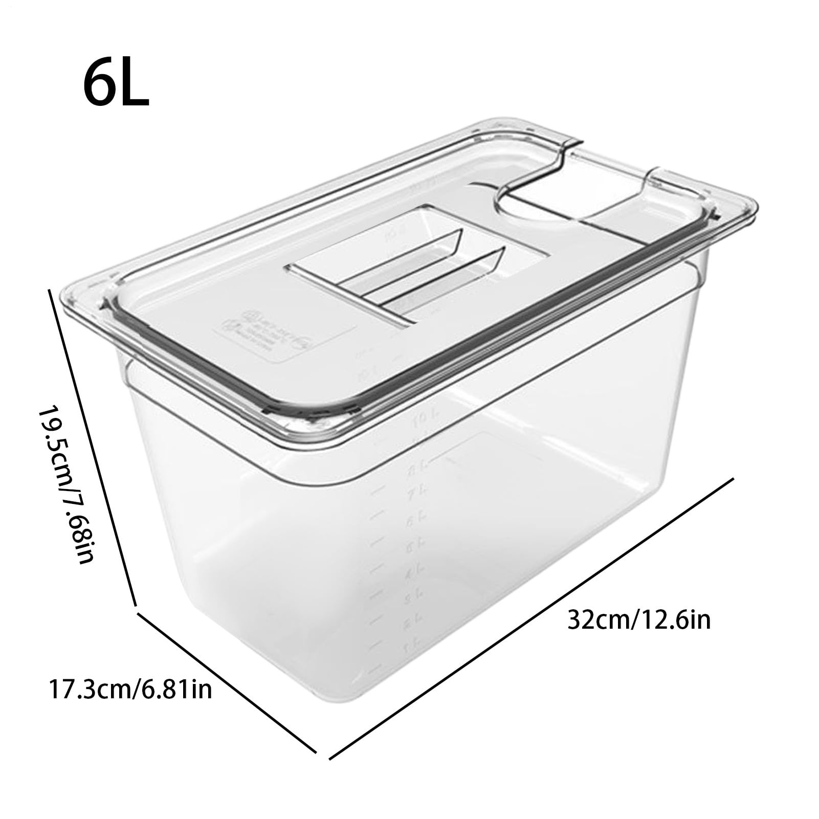 Duży Pojemnik do Sous Vide Pojemnik Do Wolnego Gotowania W Niskiej
