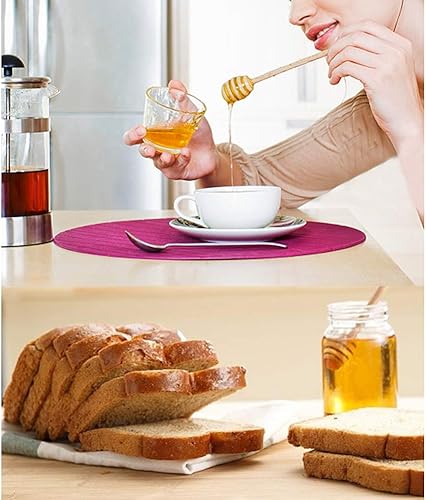 Miniatura 4 de AKOAK 10 unidades de 3.1 in/3.14 pulgadas de madera de miel cuchara para tarros de miel, café leche té mermelada madera revolver palo accesorios de