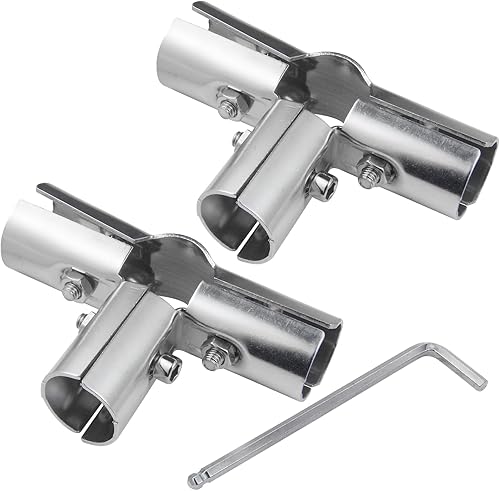 Miniatura 6 de 6 Sets of Panel T Clamps,Fine Pipe Connector Pipe Clamps,End Clamps,for "T" Clamps Into Pipe Fence Reinforcement (Applicable OD 1" or 25MM or
