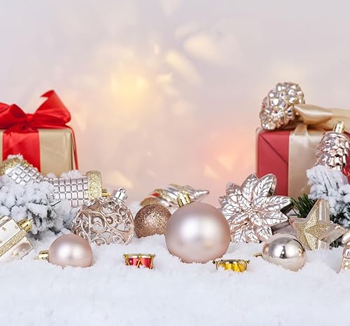 Miniatura 5 de AMS bolas de navidad de adorno inastillables y reutilizables. Ideales para decorar el hogar, hacer fiestas o regalos, 72 unidades