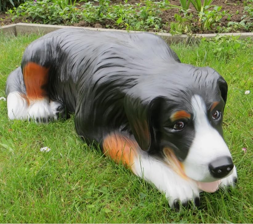 XL Premium Berner Sennenhund lebensgross 100x45 cm Garten Deko Hund