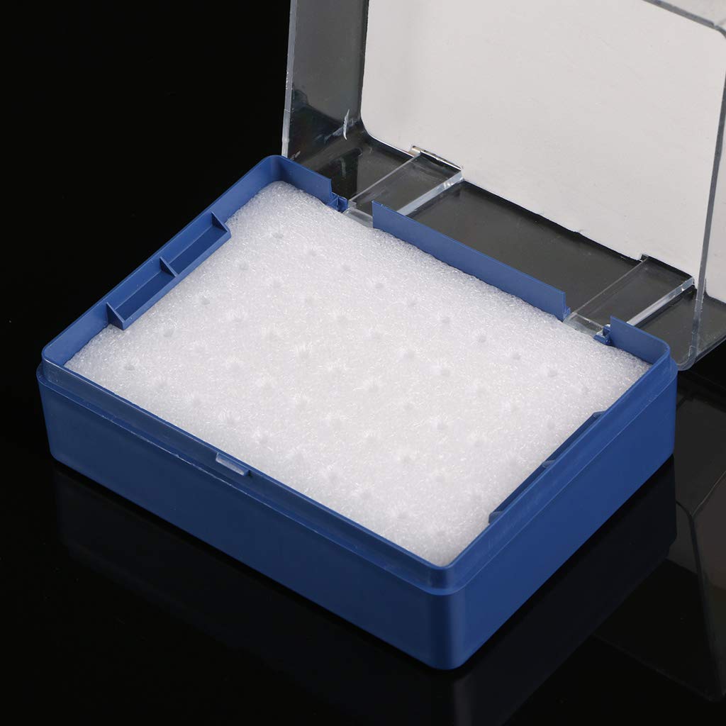 Boîte de Rangement en Plastique avec Organisateur de Fraise en Mousse pour 50 forets PCB Porte-Embouts de Tournevis