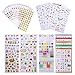 43 Sheets Journal Stickers for Planner Scrapbook, Journal Sticker Set for Crafts Diary Album Decoration, 1957PCS
