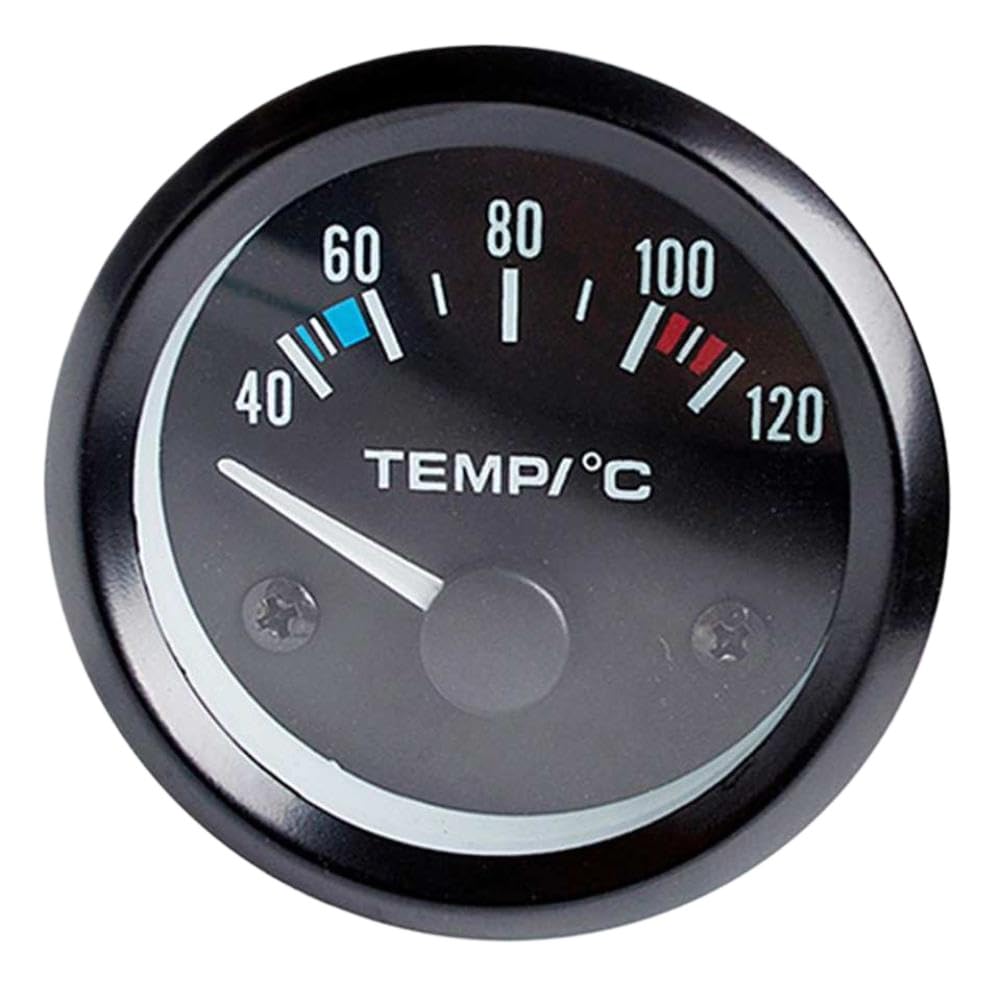 Water Temperature Gauge 52mm Water Temp Meter Auto Vehicle Compatible with Automotive