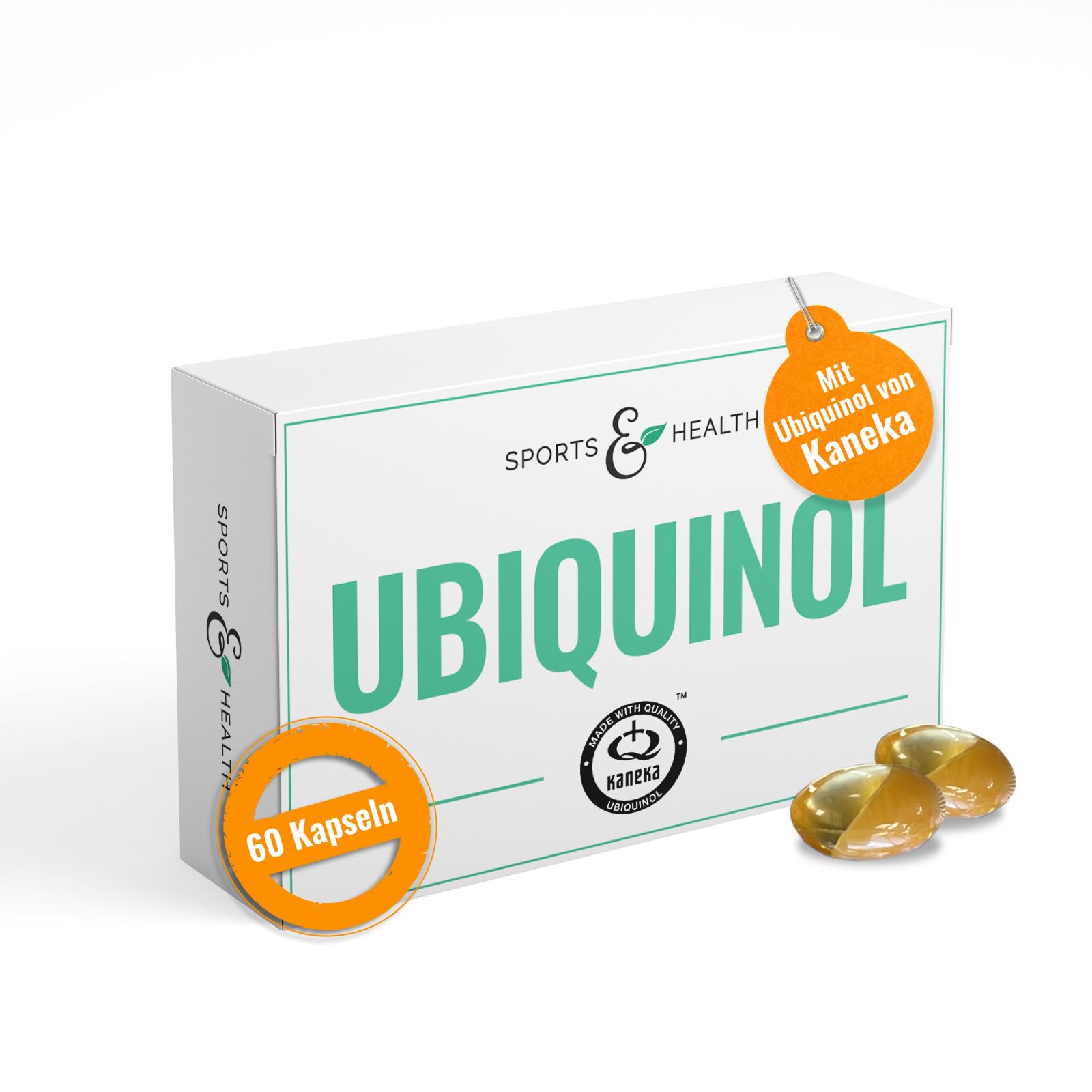 Coenzym Q10 Mit 100mg Kaneka Ubiquinol Pro Kapsel - 60 Kapseln - Hochdosiert Mit Bester Bioverfügbarkeit als 2 Monatsvorrat