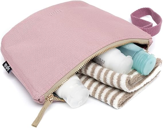 LEFRIK Zoid Bag S - Small Size - Zip Closure - 100% Recycled Fabric - Eco Friendly - 2.2L, Mauve, Minimalist