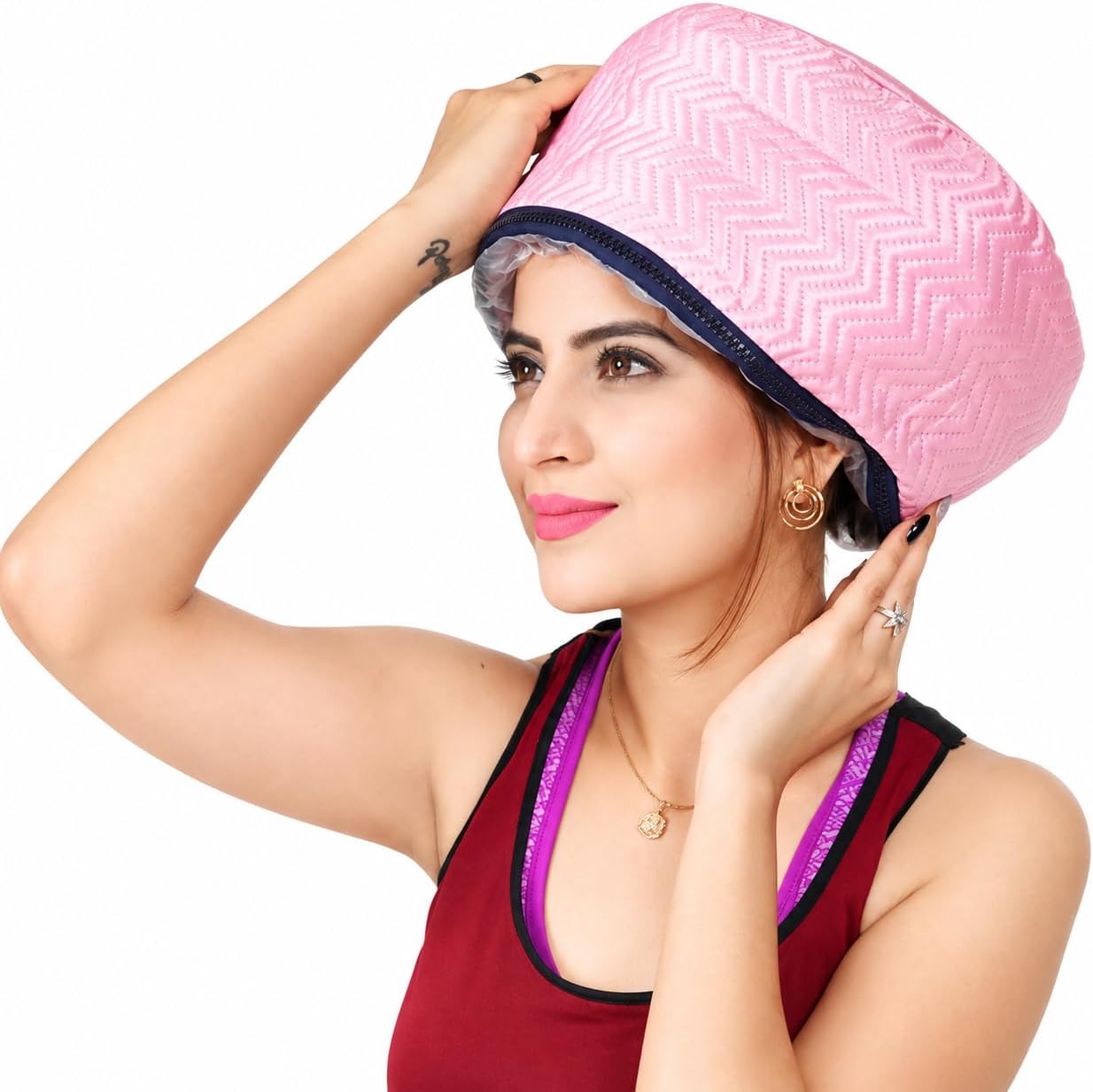 QERINKLE Hair Care Thermal Head Spa Cap Treatment with Beauty Steamer Nourishing Heating Cap, Spa Cap For Hair, Spa Cap Steamer For Women