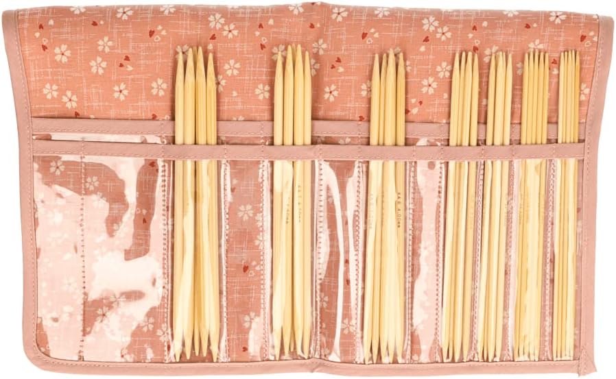 Seeknit - Seeknit Shirotake Pink (15cm) Double-Pointed Needle Full Set - 1 Piece