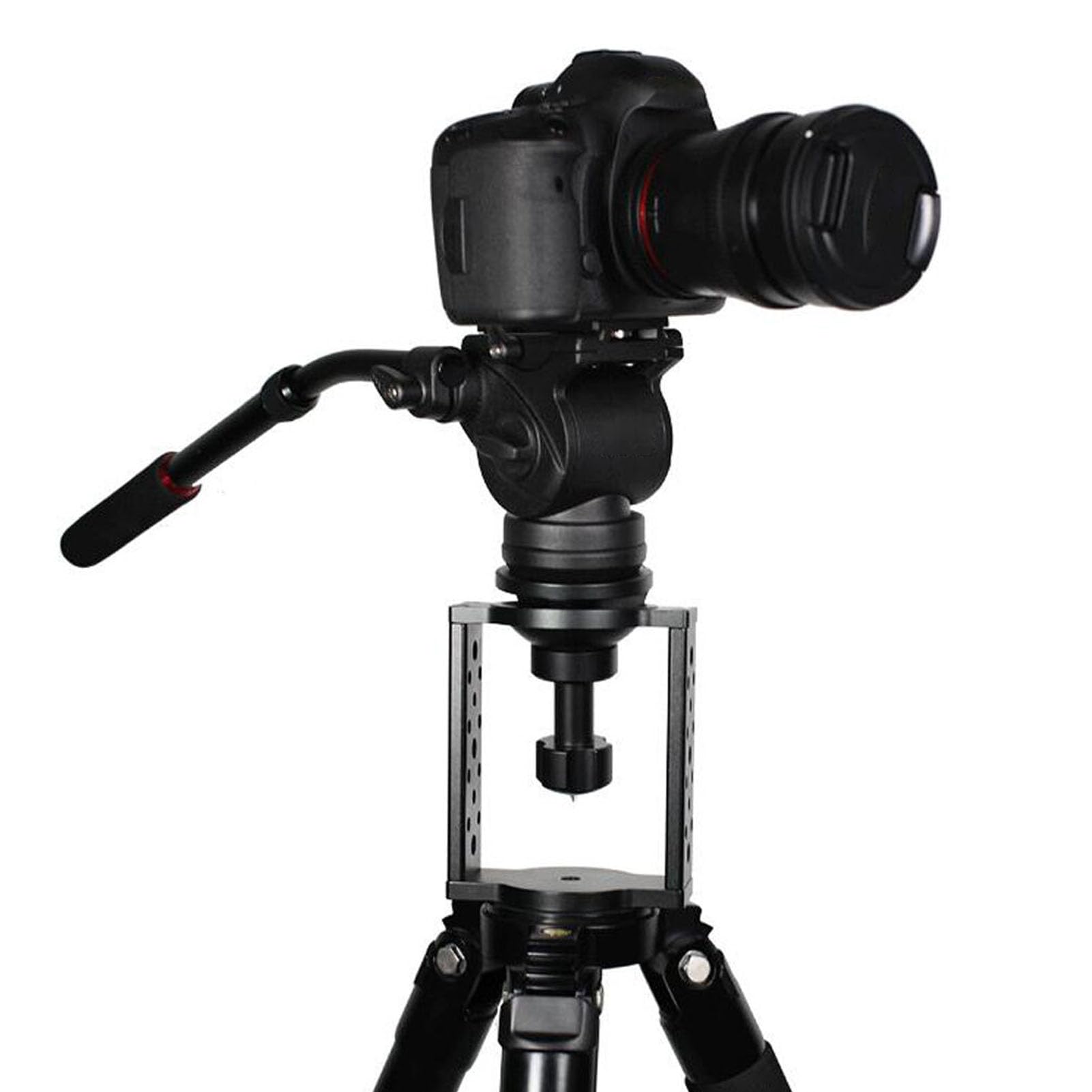 Generic Podstawka z głowicą Statywu 100 Mm z Wytrzymałym Stopem Aluminium do Podnoszenia Kamery o 5,3 Cala do Fotografowania i Filmowania 1 Jednostka