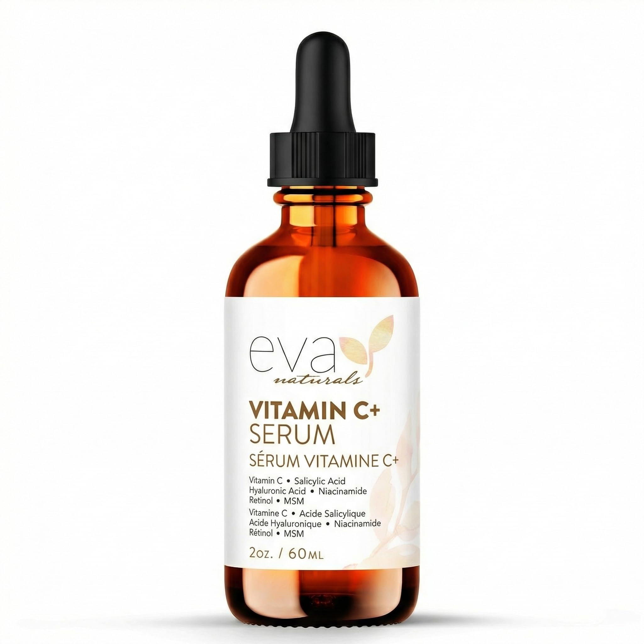 Vitamin C+ Serum for Face – Anti-Aging Facial Serum with Niacinamide, Retinol, Hyaluronic Acid, Salicylic Acid & Rosehip Oil for Dark Spots, Uneven Skin Tone & Radiant Glow (60 mL)