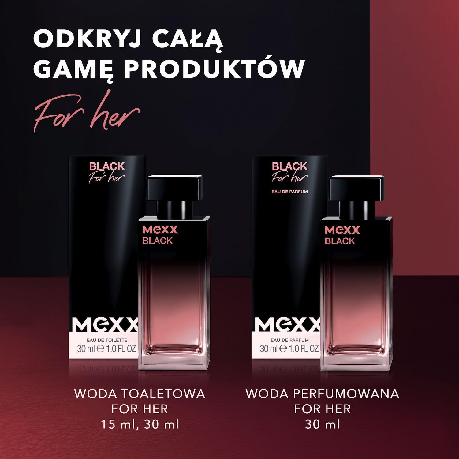 Mexx Black Woda Toaletowa dla Kobiet, o Kwiatowo-Owocowym Zapachu, 30 ml