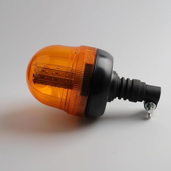 Hooma 60 LED Gyrophare Led Tracteur Agricole 12V 24V Orange 3 Modes de Flash Etanche Strobe Led Couleur Ambre pour tracteur, Chariots élévateurs, Camions, UTV (Support de montage en I) - 4