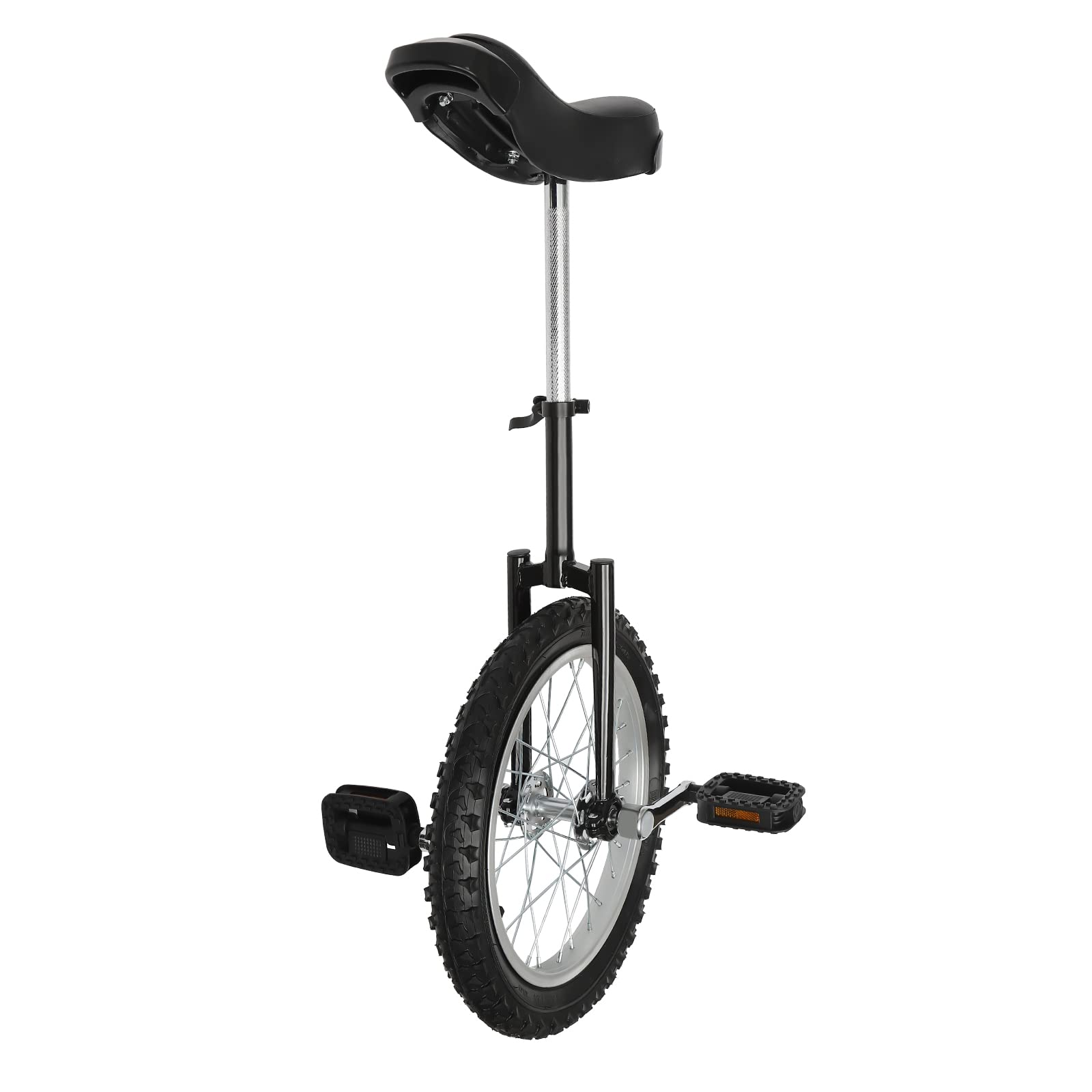 YUNLAIGOTOP 24 Inch Wheel Unicycle, Leakproof Tire Wheel Cycling, Unicycles with Steel Rim, Unicycle Bike for Adults, Daily Fitness Exercises/Cycling Exercises/Balance Training/Talent Shows (Black)
