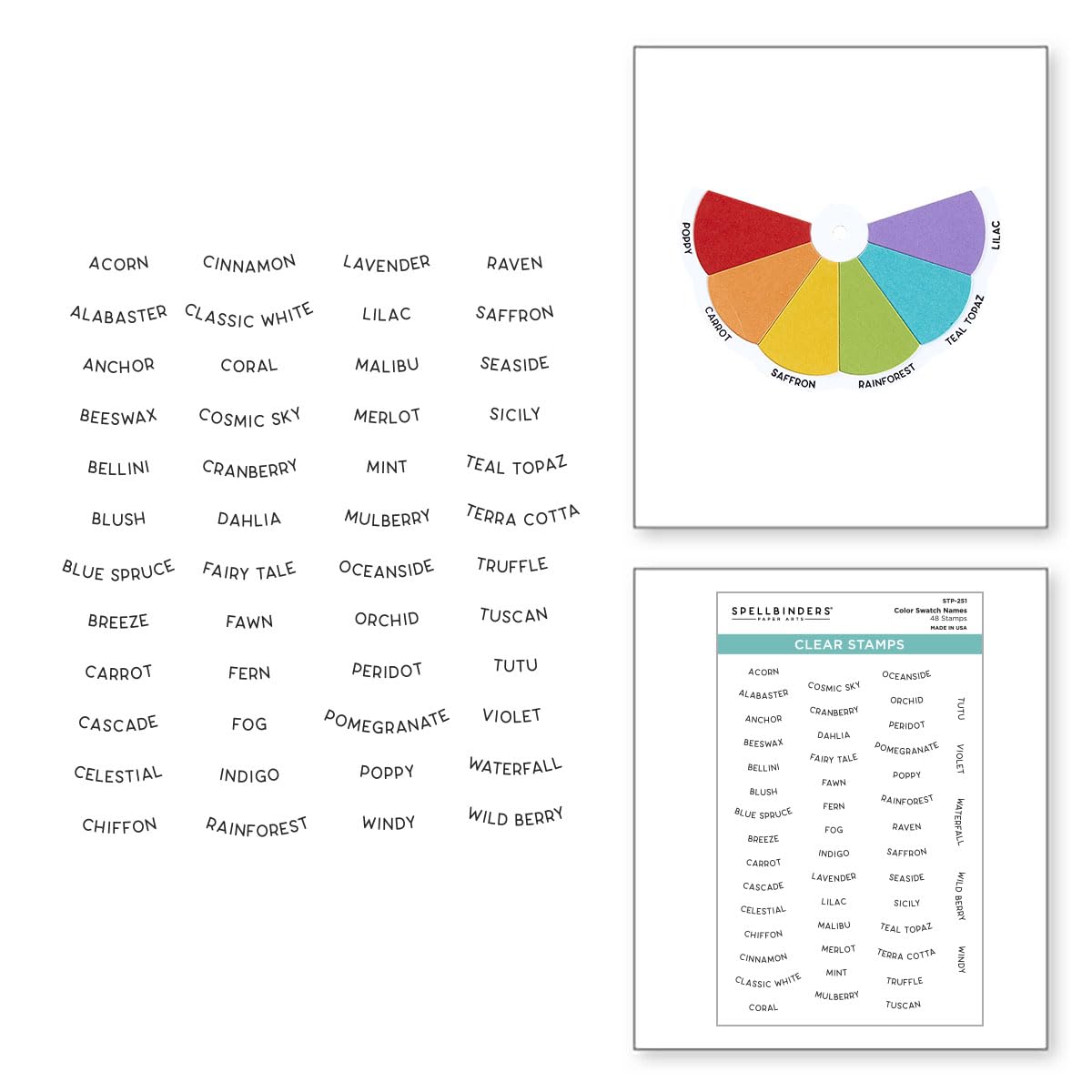Image secondaire de Tampons Transparents ColorWheel Swatch Party - Spellbinders