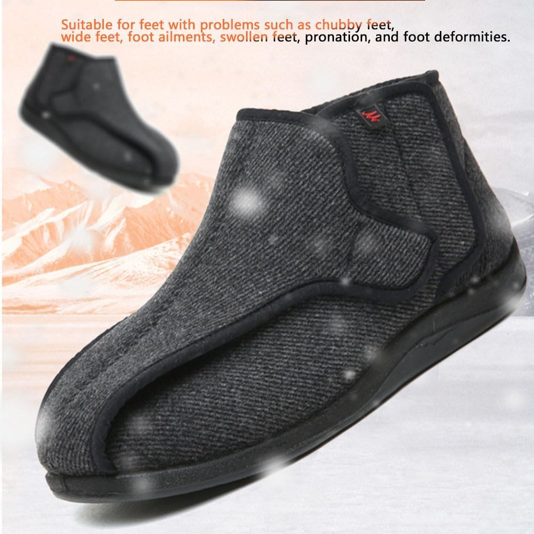 Unisex Diabetic Shoes Arthritis Edema House Slippers Plantar Fasciitis Shoes For Elderly Swollen Feet Relief Walking Sneakers