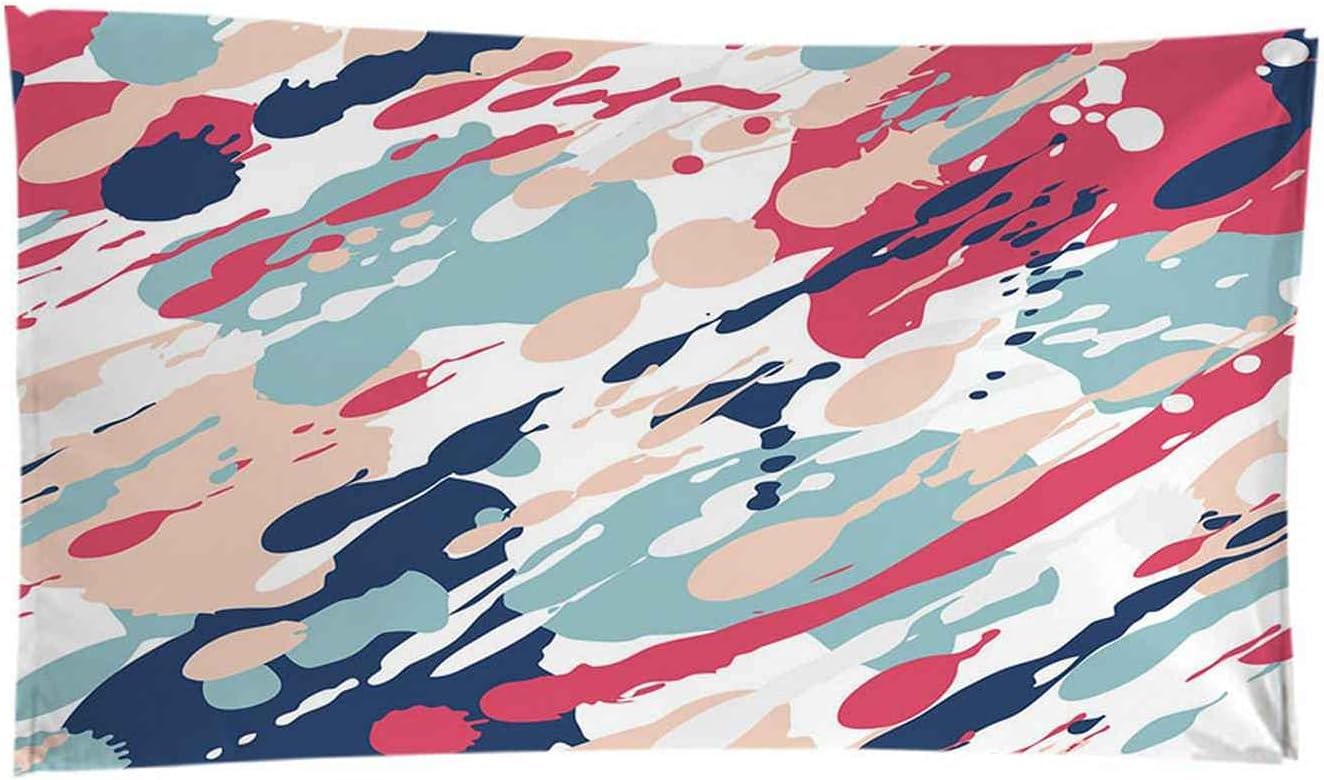 Telo Antisabbia Mare Coperta Da Spiaggia,Telo Mare Microfibra,Perfetto Per Lo Sport, Viaggi, Campeggio, Palestra, Piscina.Telo Mare Grande Macchie Colorate 150 X 200 Cm -9V0A+D1L