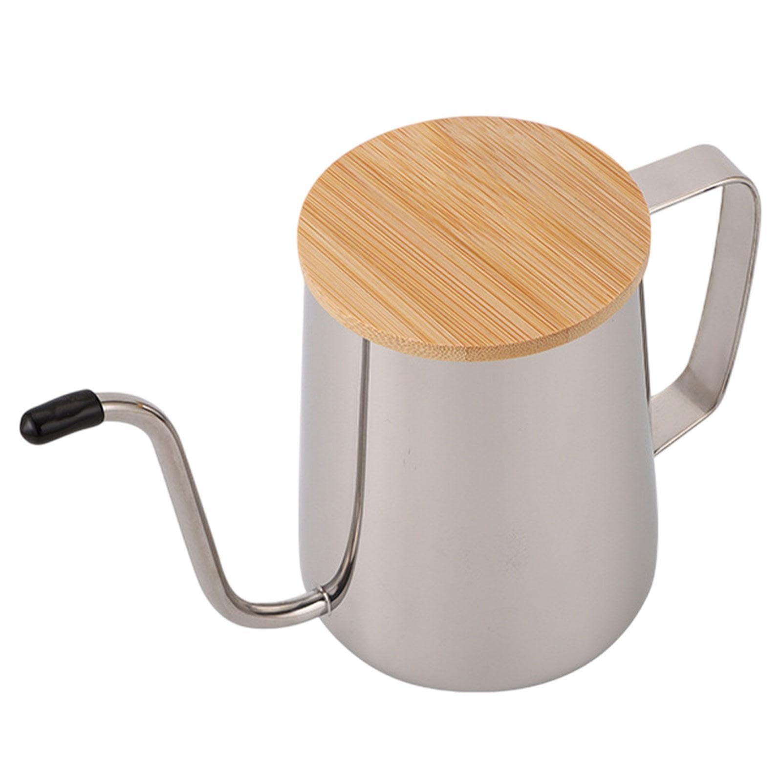 BNF®Camping Drip Coffee Pot 600ml Pour Over Coffee Kettle for Boiling Water Cafe|Home & Garden | Small Kitchen Appliances |1 Gooseneck Kettle with Lid