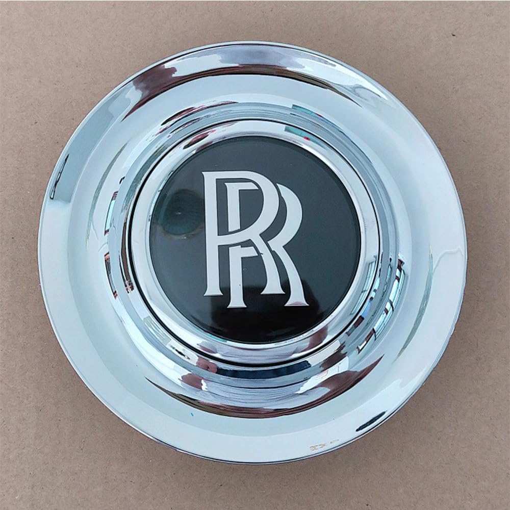 1PCS Car Hub Center Caps for Rolls-Royce Phantom Ghost 68mm, Automotive Wheel Center Hub, Rim Wheel Decoration Cover, Vehicle Accessories, Auto Decoration, Magnetic levitation White