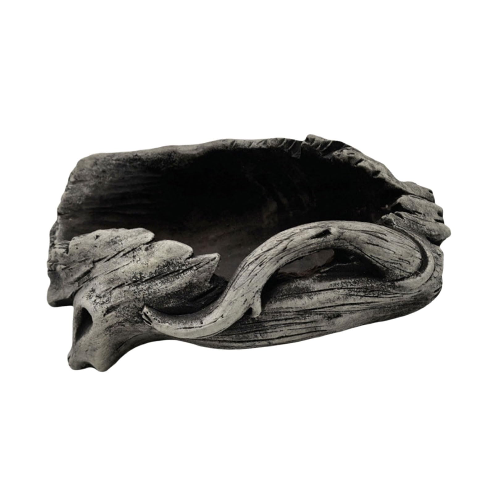 Artificial Driftwood Planter Carved Resin Succulent Flowerpot Imitation Wood Pile Porous Bonsai Flowerpot Cement Plant
