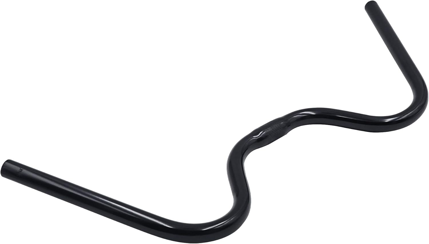 senqi bicycle handlebar road bike mtb handlebars comfortable vintage highway fixed gear handlebar m aluminum alloy riser bar universal fits (25.4mm/31.8mm x620mm) balck 25.4mm