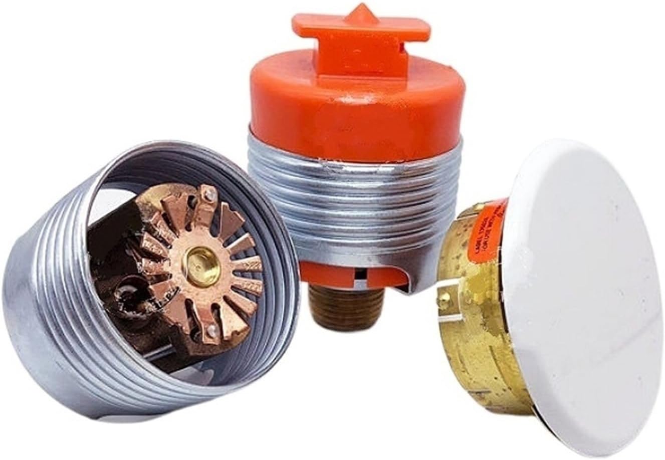 1pcs Fast Response Concealed,Pendent Fire Sprinkler Head Down Spray1/2 NPT DN15 68 Degrees Celsius