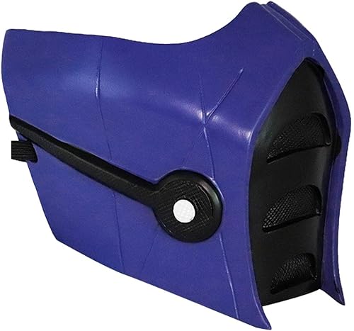 Miniatura 3 de MK11 Máscara Cosplay Sub-Zero Scorpion Media Cara Halloween Prop Resina