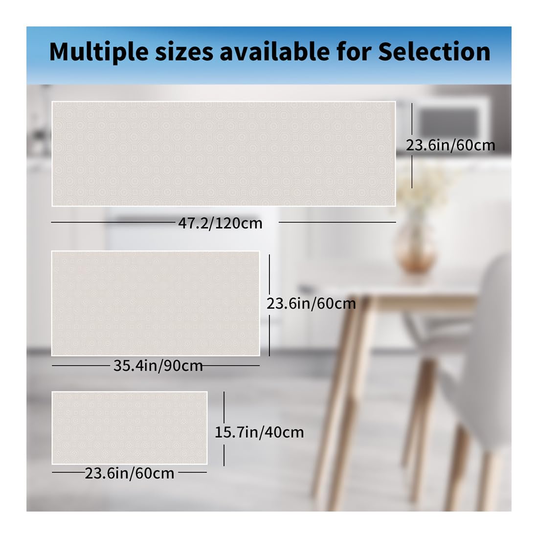 Tapis de travail en silicone 2 mm 60 x 90 cm | Tapis de cuisine résistant à la chaleur de qualité alimentaire, imperméable, grand plan de travail, tapis antidérapant pour