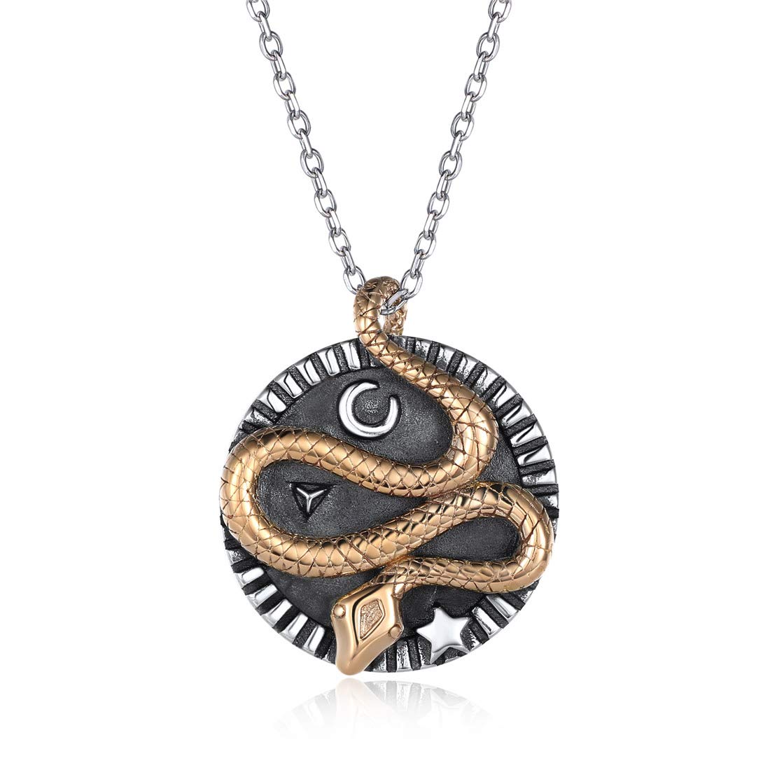 Nofade Silver Collares Retros Plata de Ley 925 para Mujeres Colgantes Redondos Medallas Religiosas para Madres