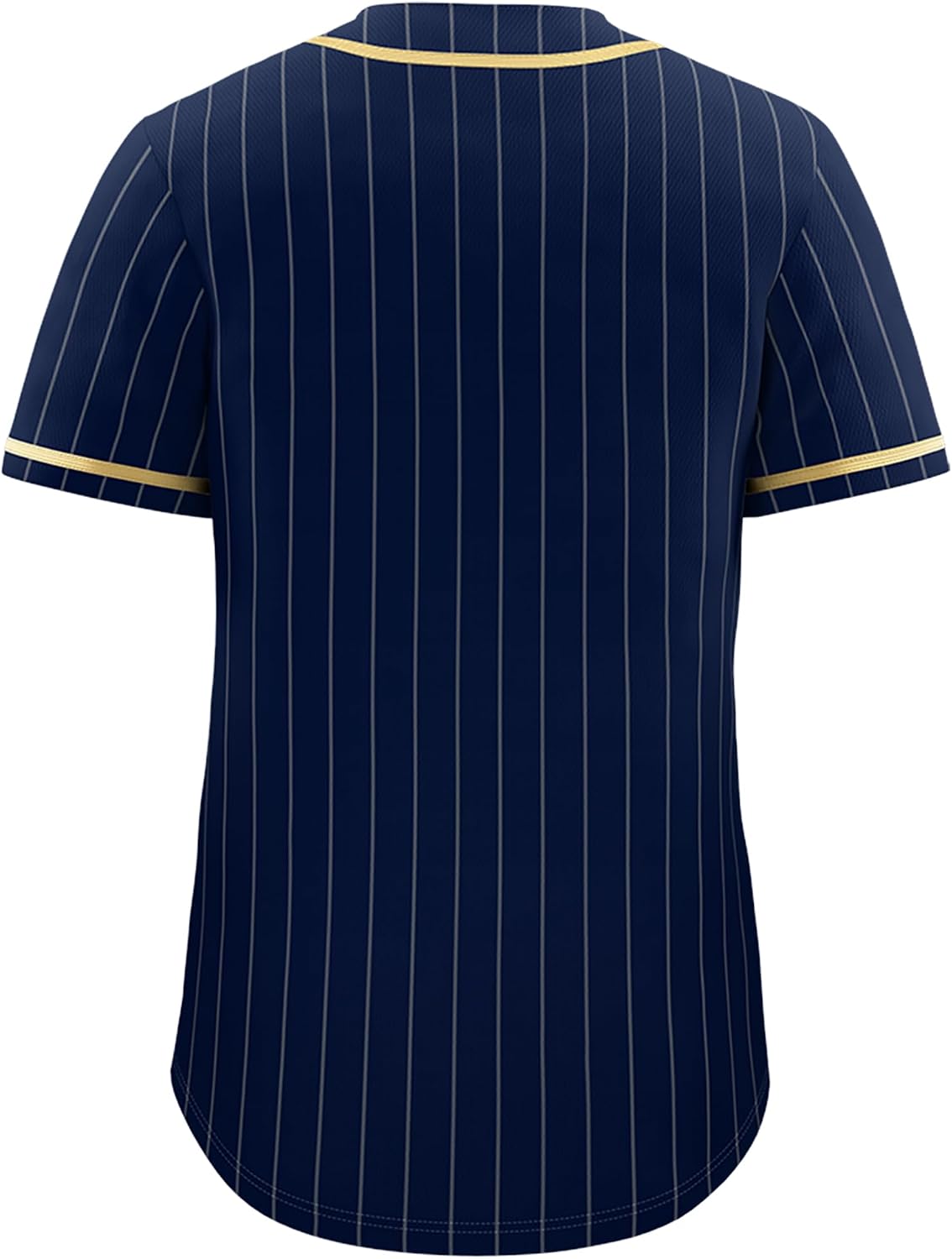 KXK Pinstripe Baseball Jersey for Men Women, Blank Button Down Team Uniform