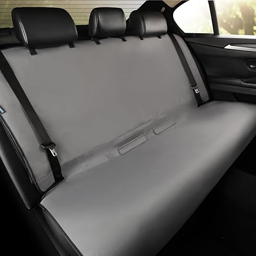 Xokaimeo Waterproof Car Seat Covers Grey with - Washable Rear Bench Car Seat Pro