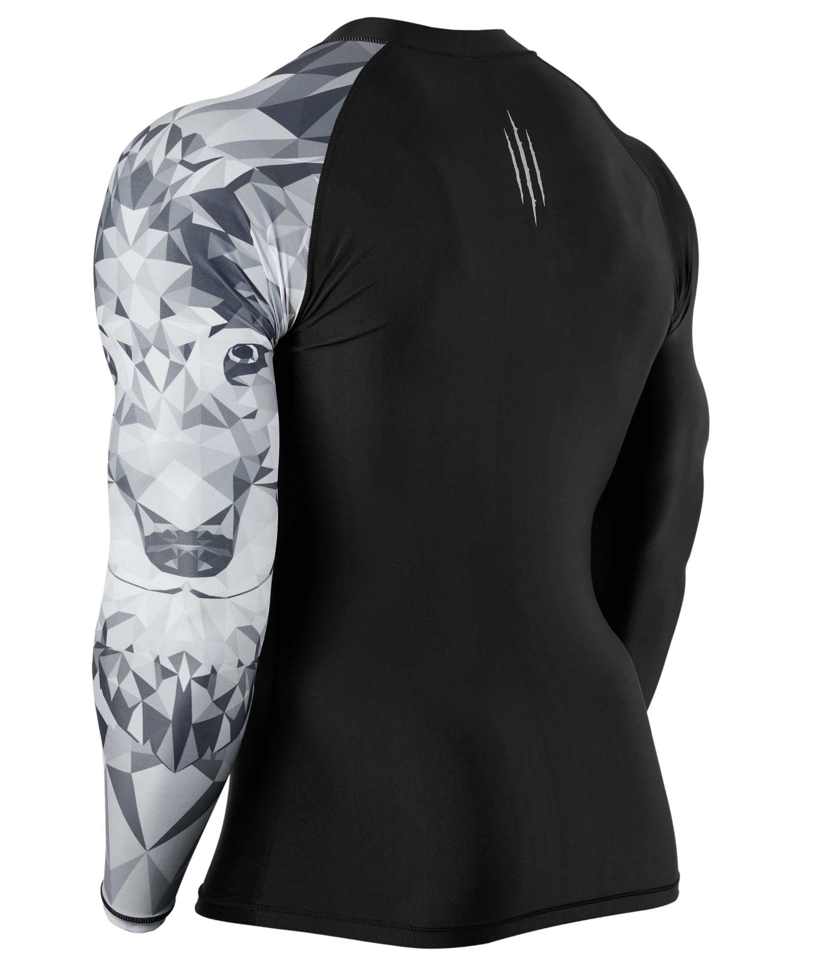 HUGE SPORTS Herren-Badeshirts, langärmelig, Reißverschluss, Rashguard, UPF 50+, Sonnenschutz, schnelltrocknend