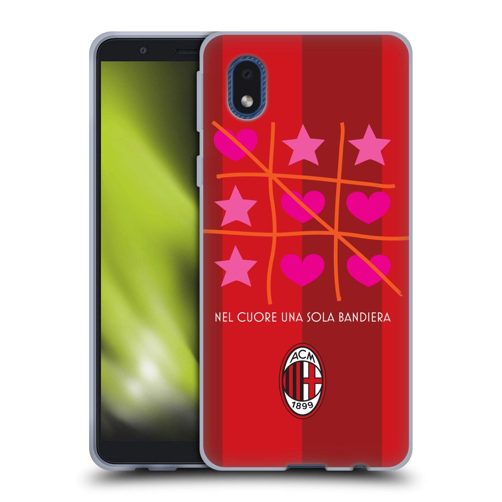 Head Case Designs Officially Licensed AC Milan Tic Tac Toe Children Soft Gel Case Compatible With Samsung Galaxy A01 Core (2020)