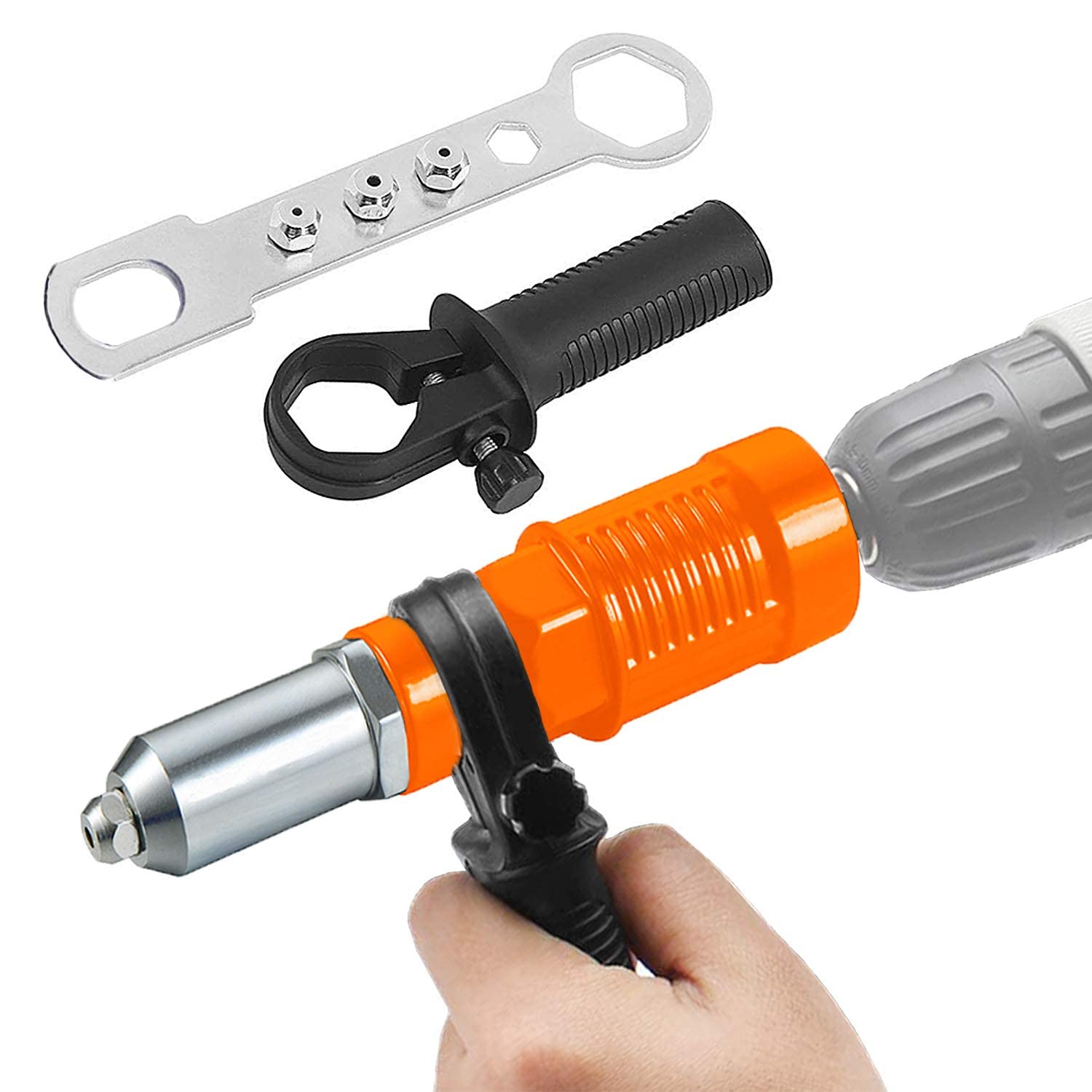 AASONS Electric Riveter Conversion Connector Attachment for hand drill