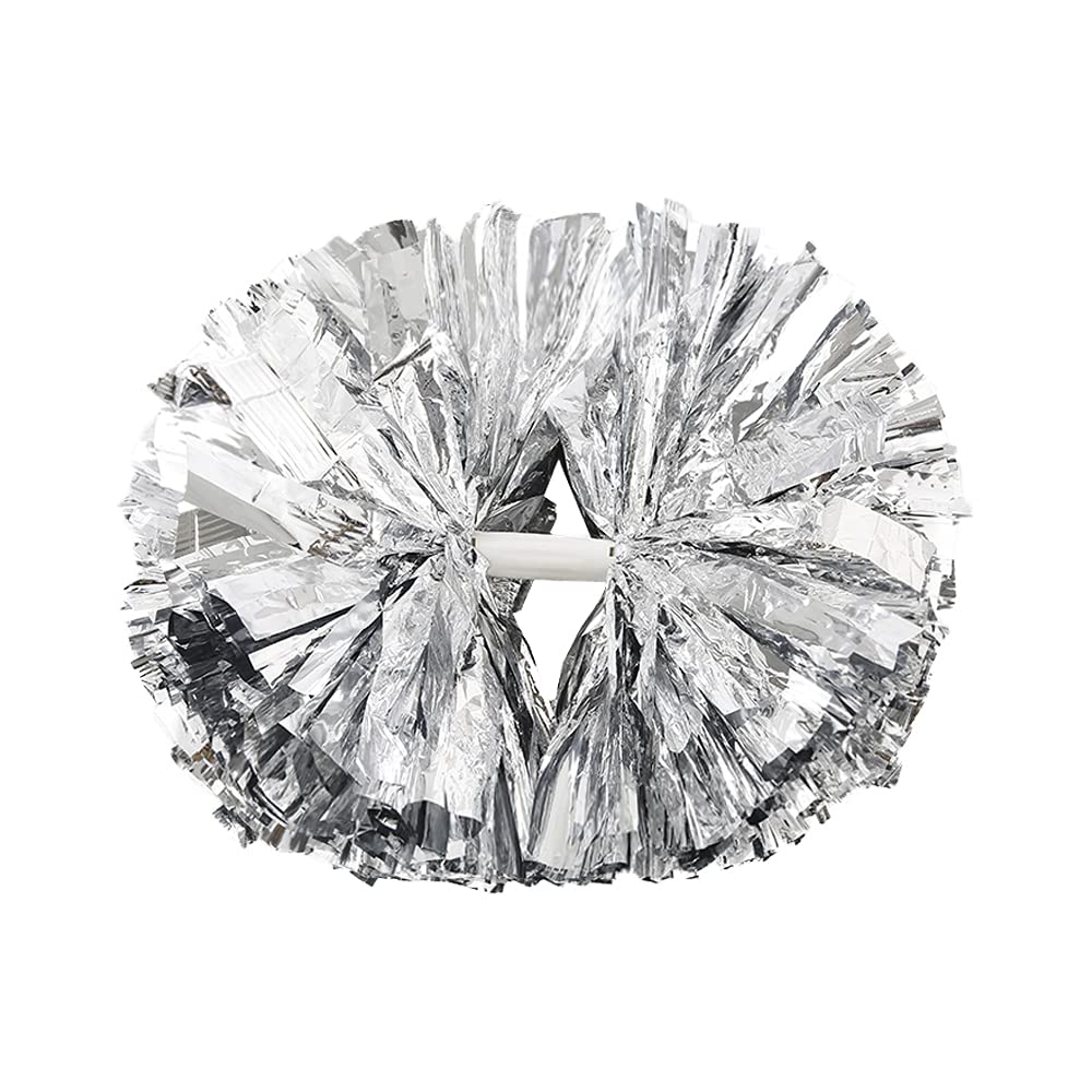 PUZINE 2 Pack Cheerleading pom poms Cheer pom poms with Baton Handle