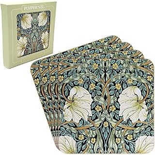 The Leonardo Collection William Morris Pimpernel Set of 4 Coasters