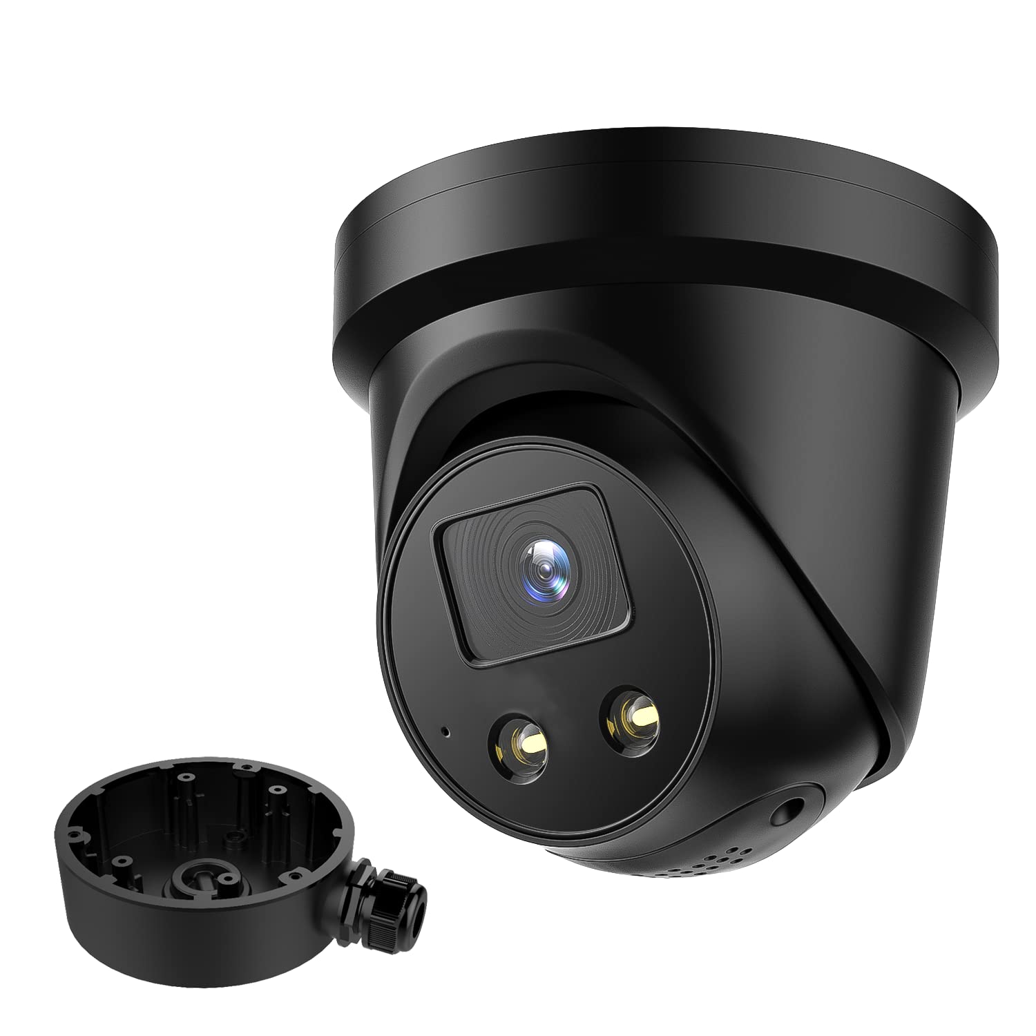 DS-2CD2386G2-ISU/SL Black 2.8mm IP Camera Bundle with DS-1280ZJ-PT6 Black Junction Box Wall Mount Bracket