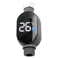 Vista 2 de Medidor de temperatura de ducha, medidor de temperatura del agua con pantalla LED, termómetros domésticos fáciles de usar