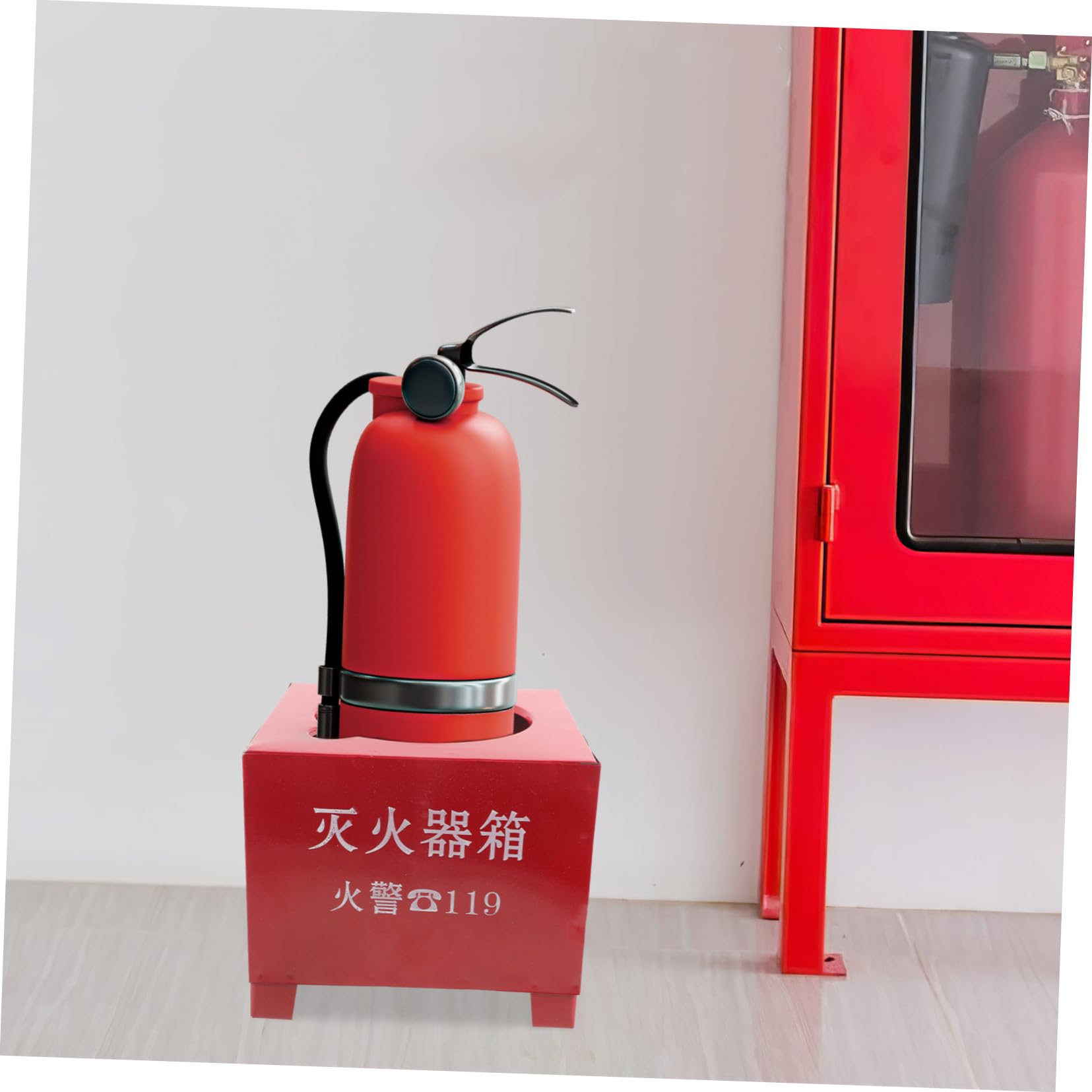 SOLUSTRE Base para Extintor de Incendios de Hierro Rojo 2-4kg Soporte Resistente y Práctico para Extintor Doméstico y Cocina