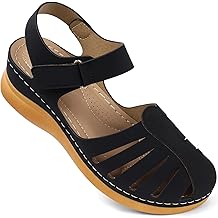 Women Comfortable Flat Sandals: Dressy Summer Sandal - Closed Toe Fisherman Sandals