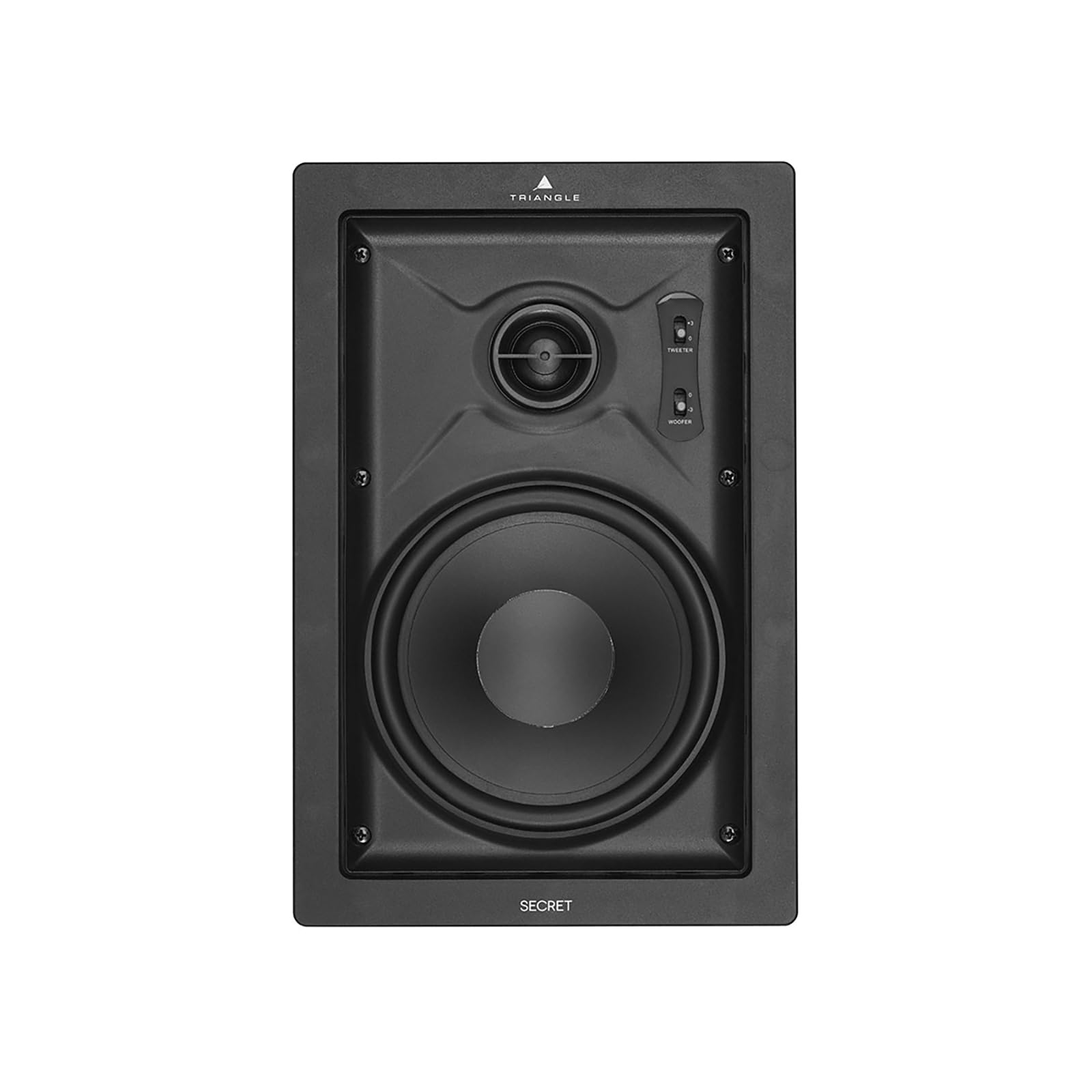 Triangle Secret IWT7 Enceinte Encastrable Murale 140W Haut-parleurs 17 cm Tweeter Orientable Surround Latéral 210x311x92 mm