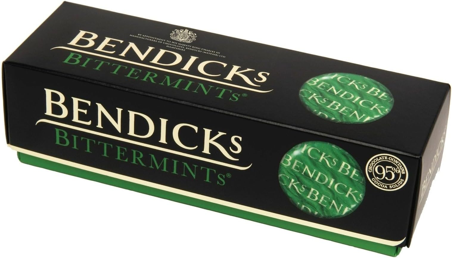 Dark Chocolate Coated Bittermints, Rich Chocolate Mint Classics, Kosher & Vegan Friendly, 200 g (Pack of 1)