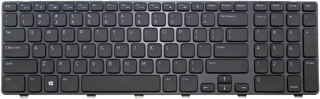 New Laptop Keyboard Replacement for Dell Inspiron M731R (5735) PN:JJNFF 0JJNFF PK130T31A00 1XVY2 V119725BS US Layout Black Color