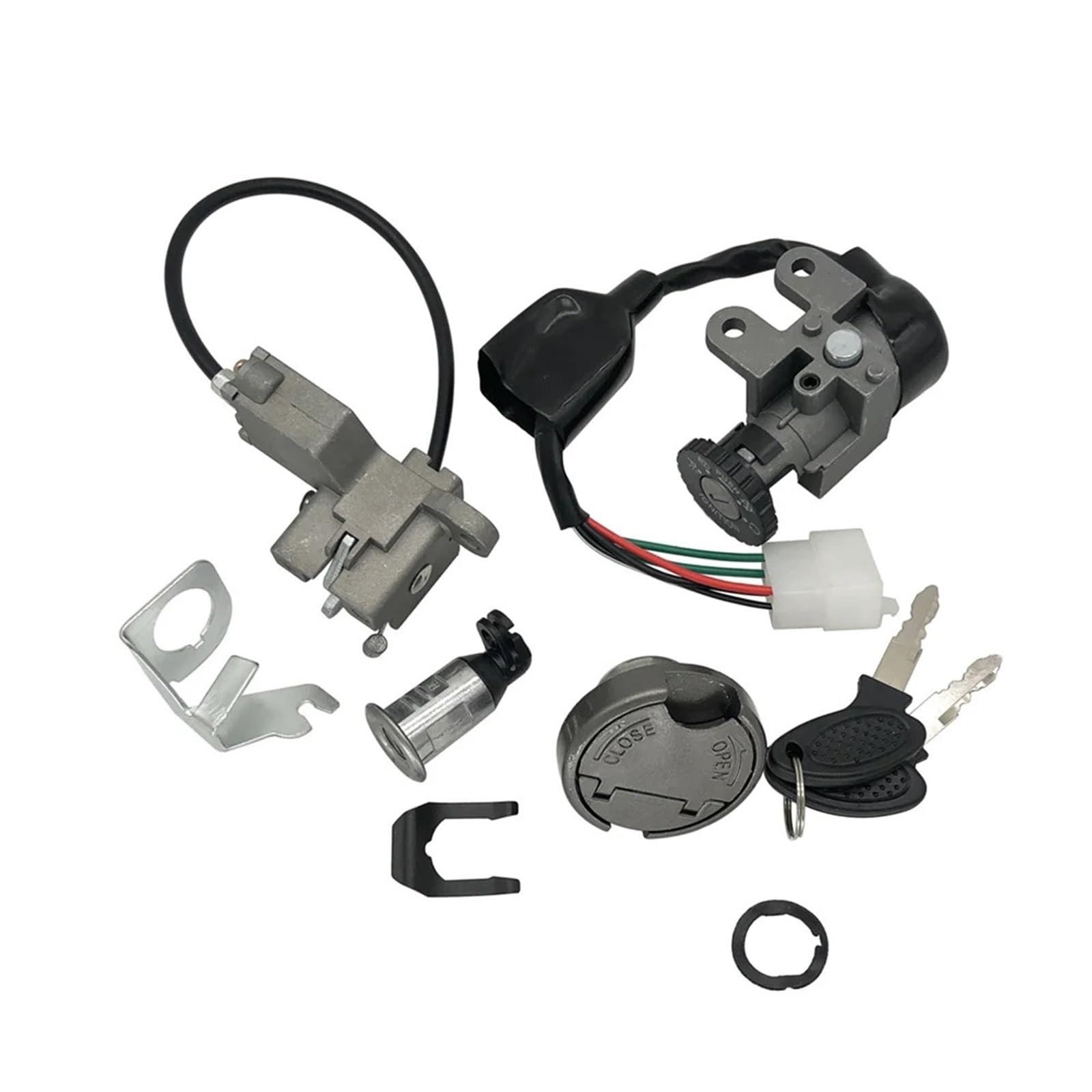 Schlösser & Verriegelungen Passend für TaoTao, passend für Jonway GY6 50 cc, 125 cc, 150 cc, QMB139 NST, 5-polig, komplettes Zündschlüssel-Set