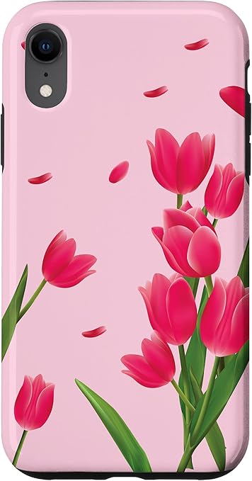 Amazon Iphone Xr かわいいチューリップの花 花柄夏愛好家に スマホケース 家電 カメラ オンライン通販