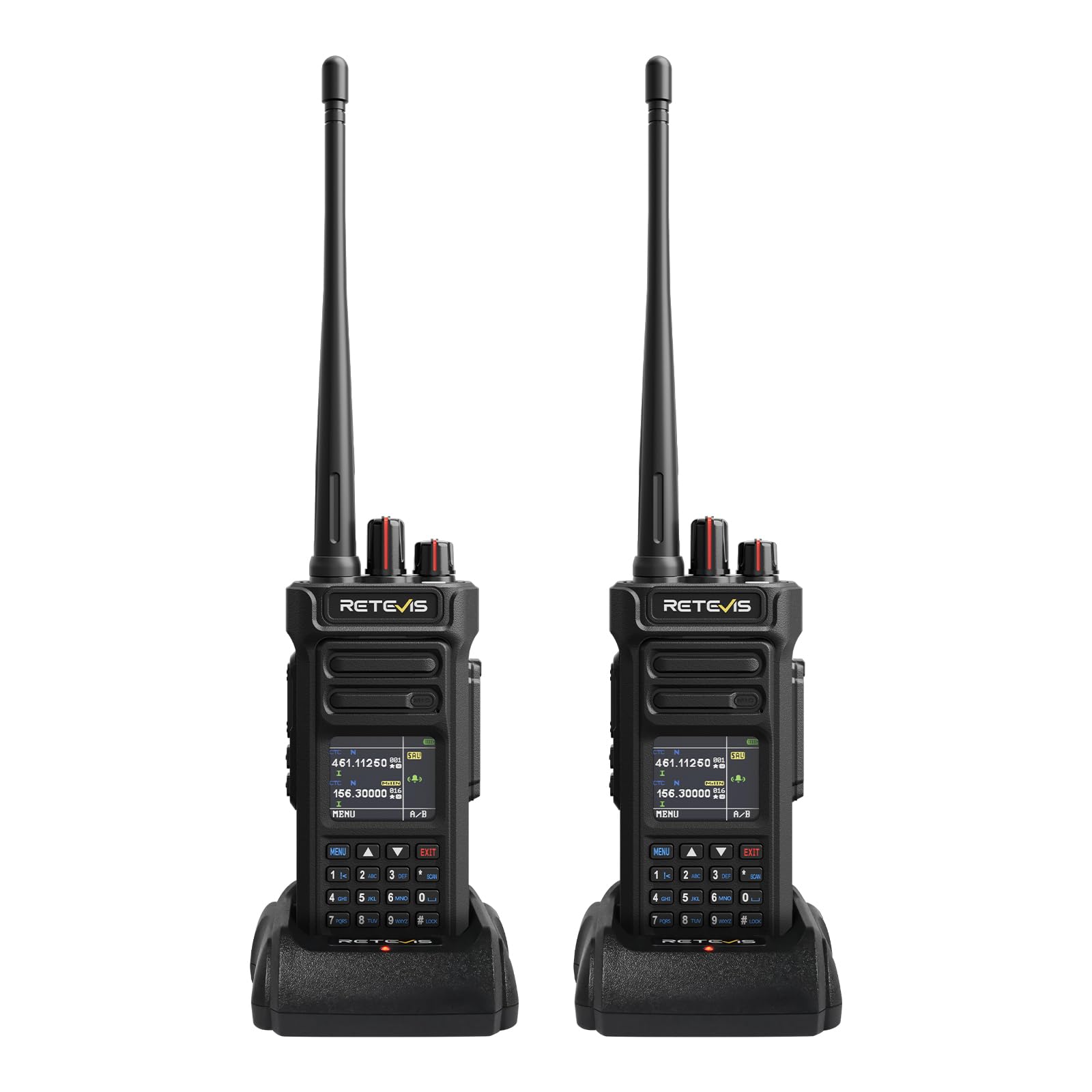 Retevis RT29S Walkie-Talkie, Radiotelefon Grupowy Dalekiego Zasięgu IP67, Profesjonalny, z Redukcją Szumów, z Podwójnym Nasłuchem, Bateria 2800 mAh, dla Placów Budowy i Magazynów(opakowanie 2 szt)