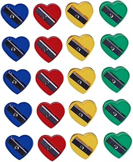 KICHOUSE 60Pcs Heart Shaped Pencil Sharpener ...